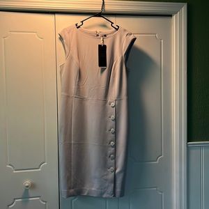 NWT The Limited Luxe Collection lined sheath dress with button detail- Size 12